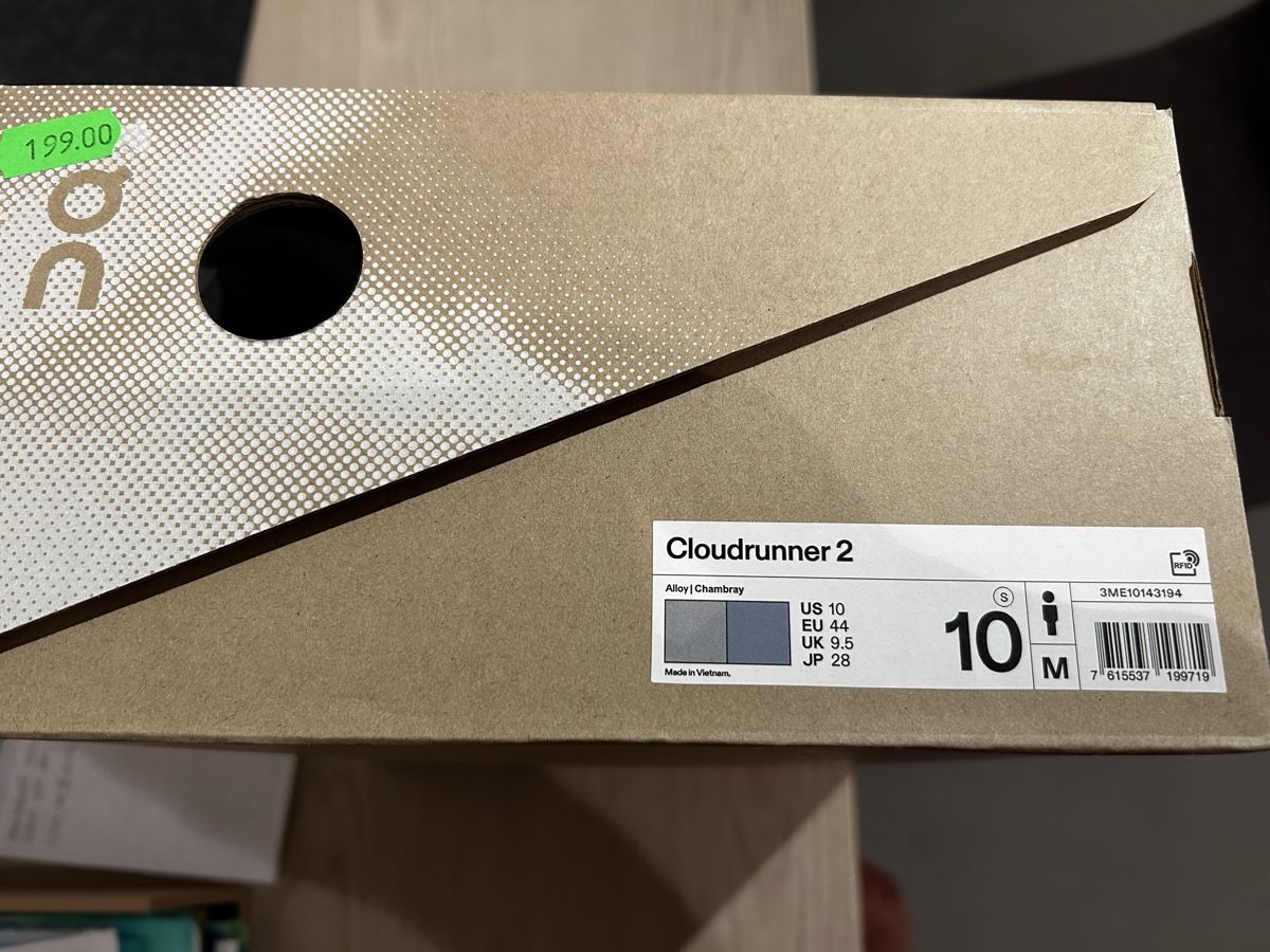 On Scarpe da uomo: On Cloudrunner 2 NEU - Gr. 44 – Nuovo e nell'imballaggio originale da Schüpfen venduto da sportlehrer 2