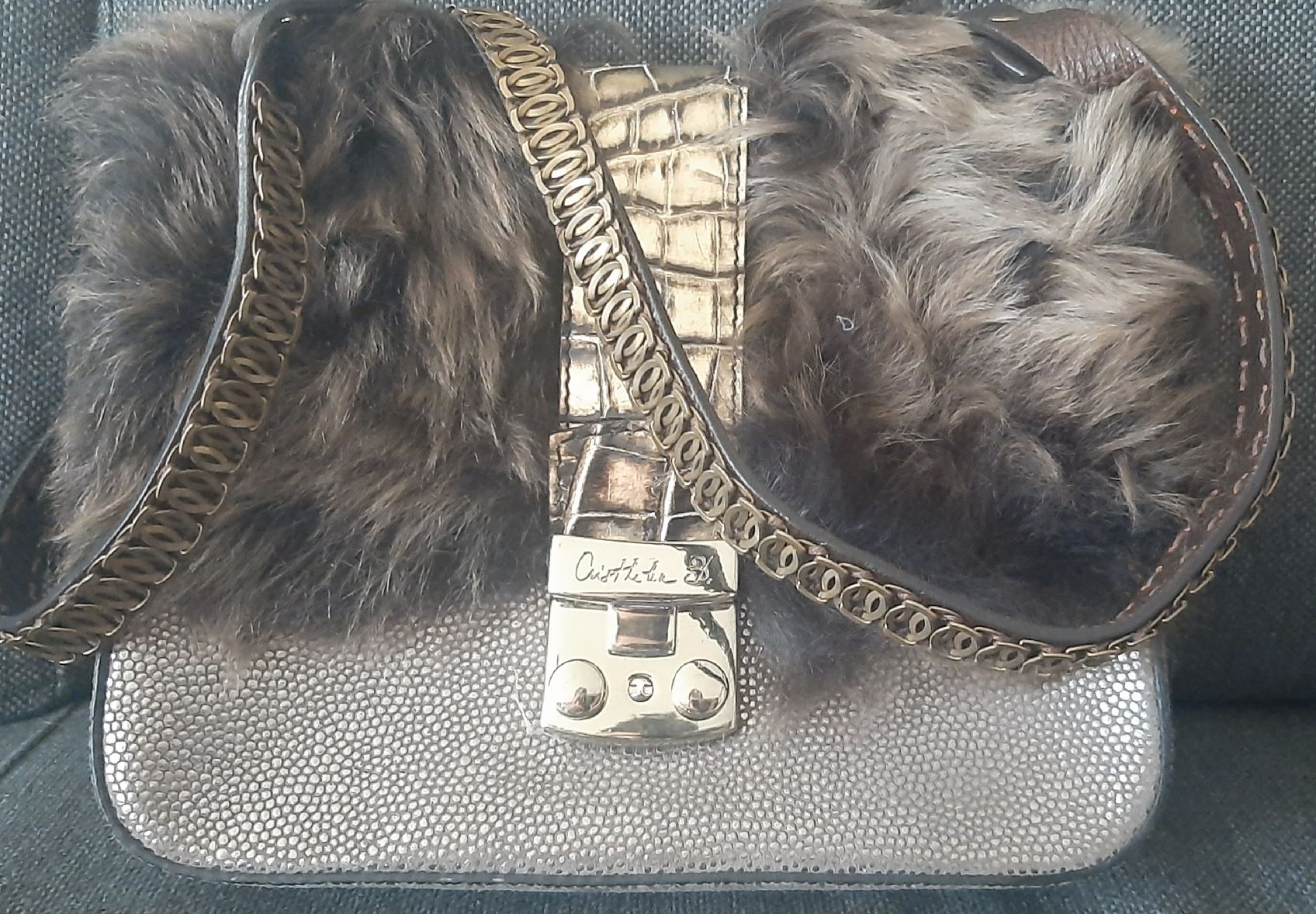 Borse da donna: Stylish Cristhelen B. Fur & Leather Bag – Usato da Watt venduto da Tomaf