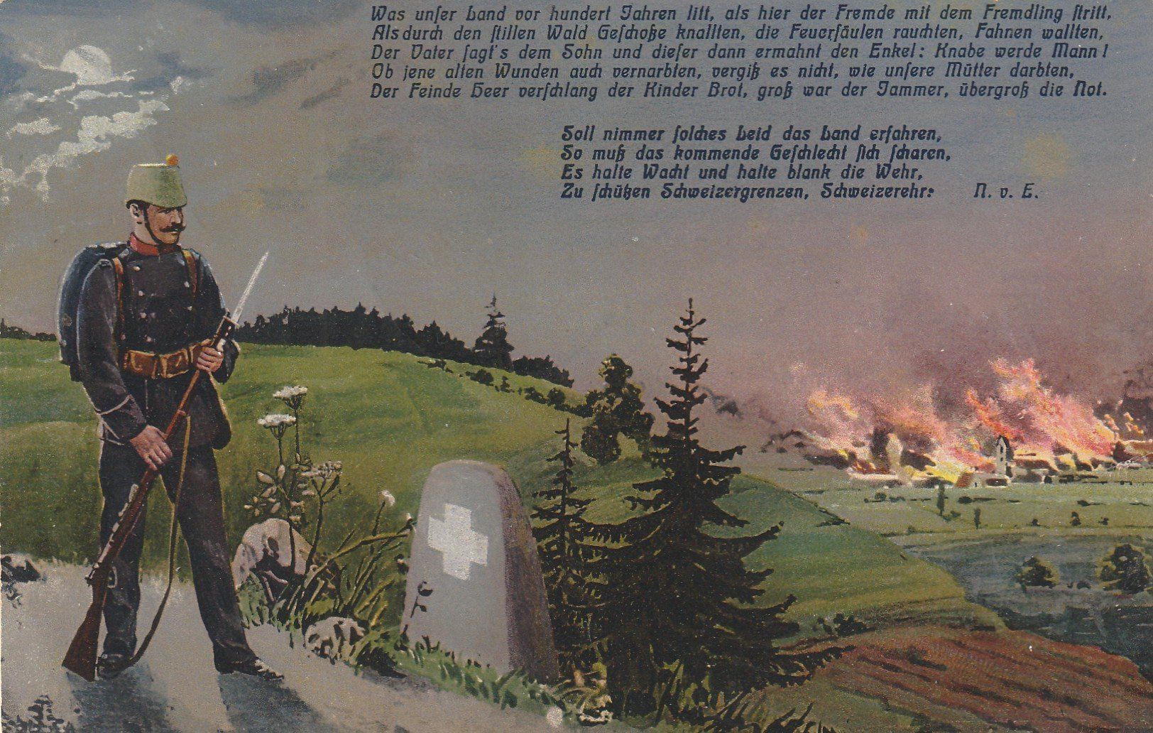 Cartoline postali: Militärkarte 1915 – Usato da Rupperswil venduto da Ema10