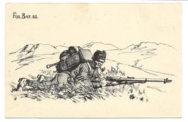 Militär - Einheitskarte - Füs. Bat. 83 - Infanterie - 1919