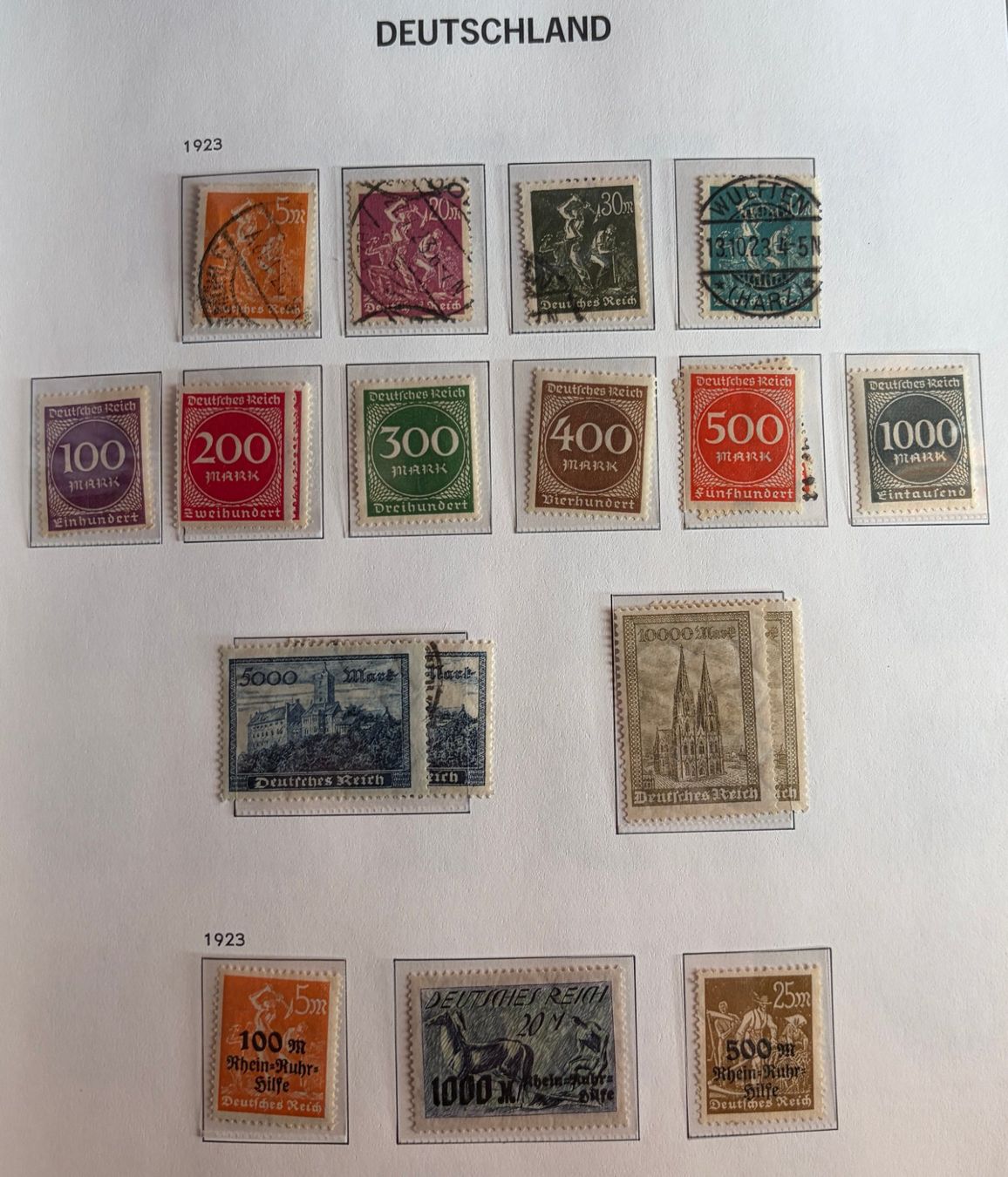 Alle Briefmarken: Briefmarken Deutsches Reich – Gebraucht aus Dotzigen von ser_8hp9