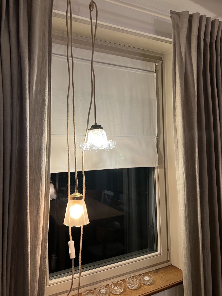 Lampade: Hängelampe antik Glaslampe – Usato da Sirnach venduto da dasrosahaus