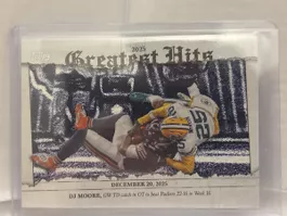 Topps Football Karte DJ Moore Greatest Hits NFL neuwertig