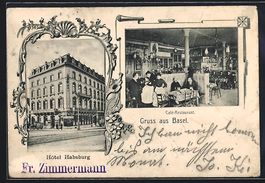 Basel, Hotel Habsburg mit Café-Restaura
