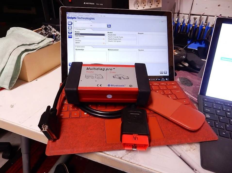 Messen: Surface 7 Pro Tablet mit OBD2 Autotester – Gebraucht aus Unterlunkhofen von Trade-Comp