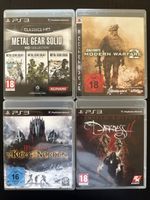 4 PS3 Spiele Konvolut Metal Gear Solid CoD Herr der Ringe