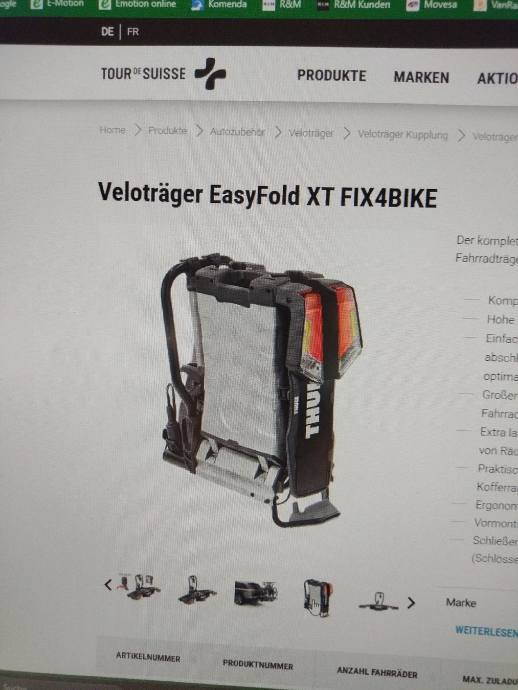Valigie: Thule Heckträger 2 e-Bike – Nuovo e nell'imballaggio originale da Niederscherli venduto da VeneraR 3