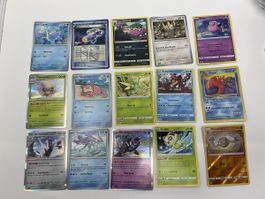 Pokémon Sammelkarten Set 15 Stück gemischt mit Holos