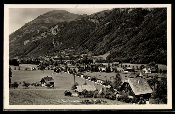 Cartoline postali: Wolfenschiessen, Ortspartie mit Buochser – Usato da Berlin venduto da bartko-reher