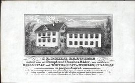 Wohlen Originallitho. 1840 selten