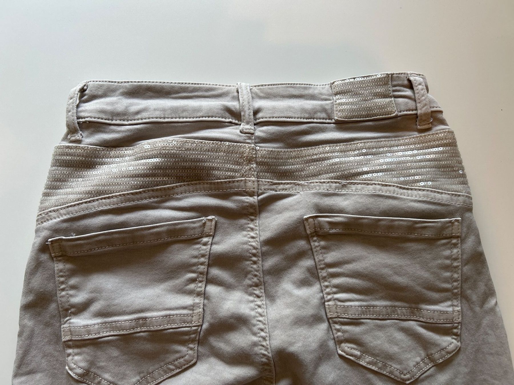 Jeans: Stretch Jeans Damen hellbeige – Usato da Brunnen venduto da Nala2929 3