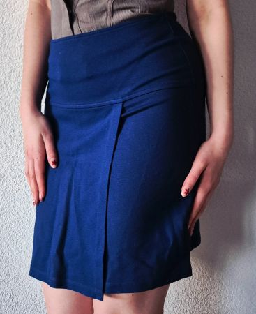 ROCK JUPE WOLFORD 36 S BLAU , TOP ZU BLUSE STRUMPFHOSE SHIRT
