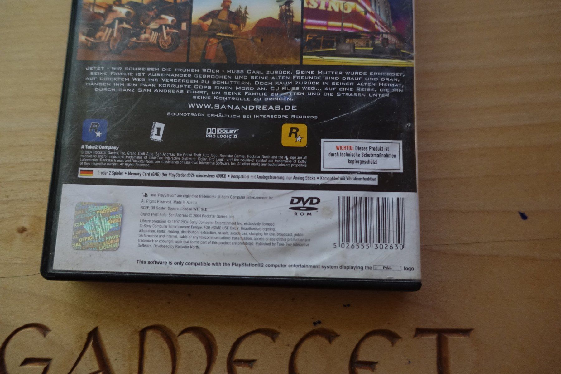 Sony Spiele: Grand Theft Auto: San Andreas - USK – Gebraucht aus Steinach von Gamecet 4