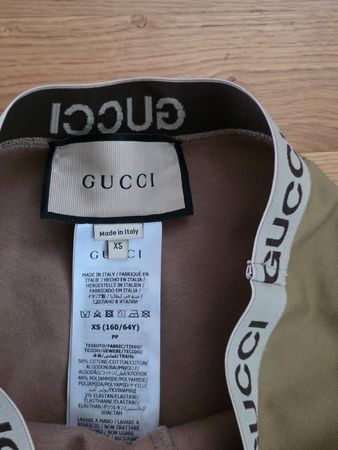 Original Gucci Damen Jegginghose / Leggins– Gold