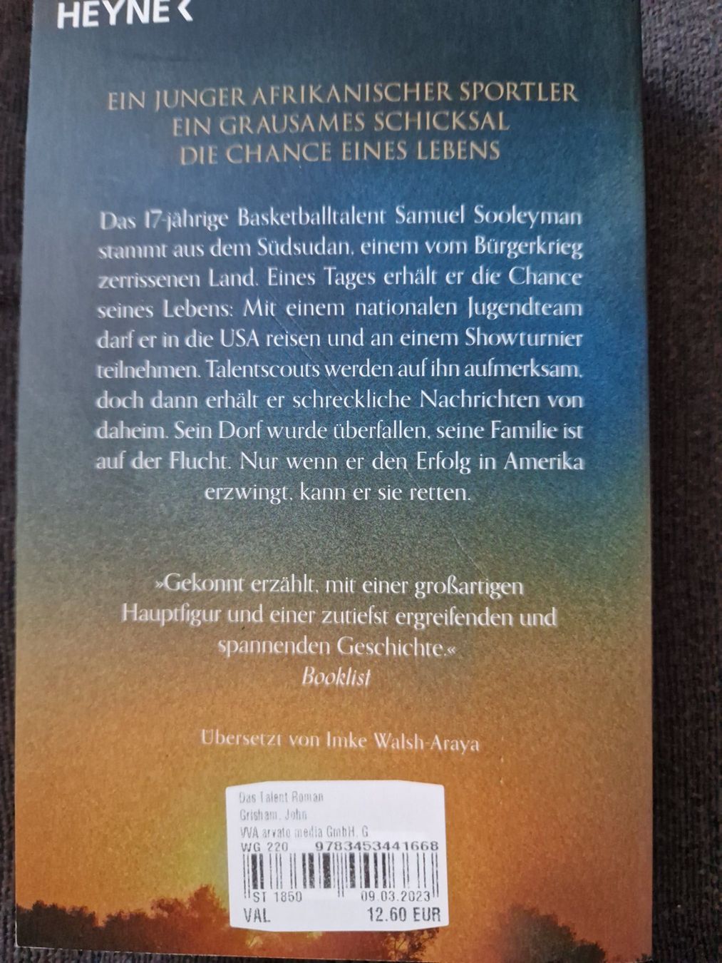 Libri: John Grisham Das Talent – Usato da Neuhausen am Rheinfall venduto da Alchimista 1