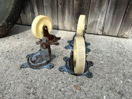 4 Stück Rollen Schwerlastrollen Räder