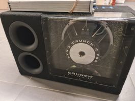 Subwoofer Crunch und Hifonics Zeus Verstärker Set gebraucht