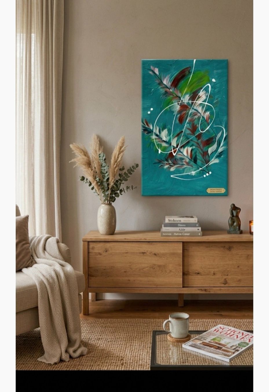 Dipinti: Gemälde " Flora" handmade 50×70 – Nuovo (secondo la descrizione) da Riehen venduto da Steinbock1970