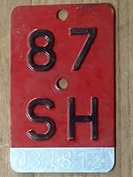 SH 87 - VELONUMMER - FAHRRADSCHILD - PLAQUE DE VELO - SH 87