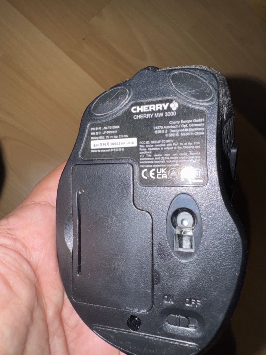 Maus: Mouse wireless Cherry MW 3000 colore nero usato buono – Gebraucht aus Thundorf von reinventedshop_CH 1