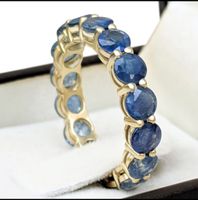 Exklusiver Saphir-Ring - 5,72 Karat - IGI Zertifiziert - 14k