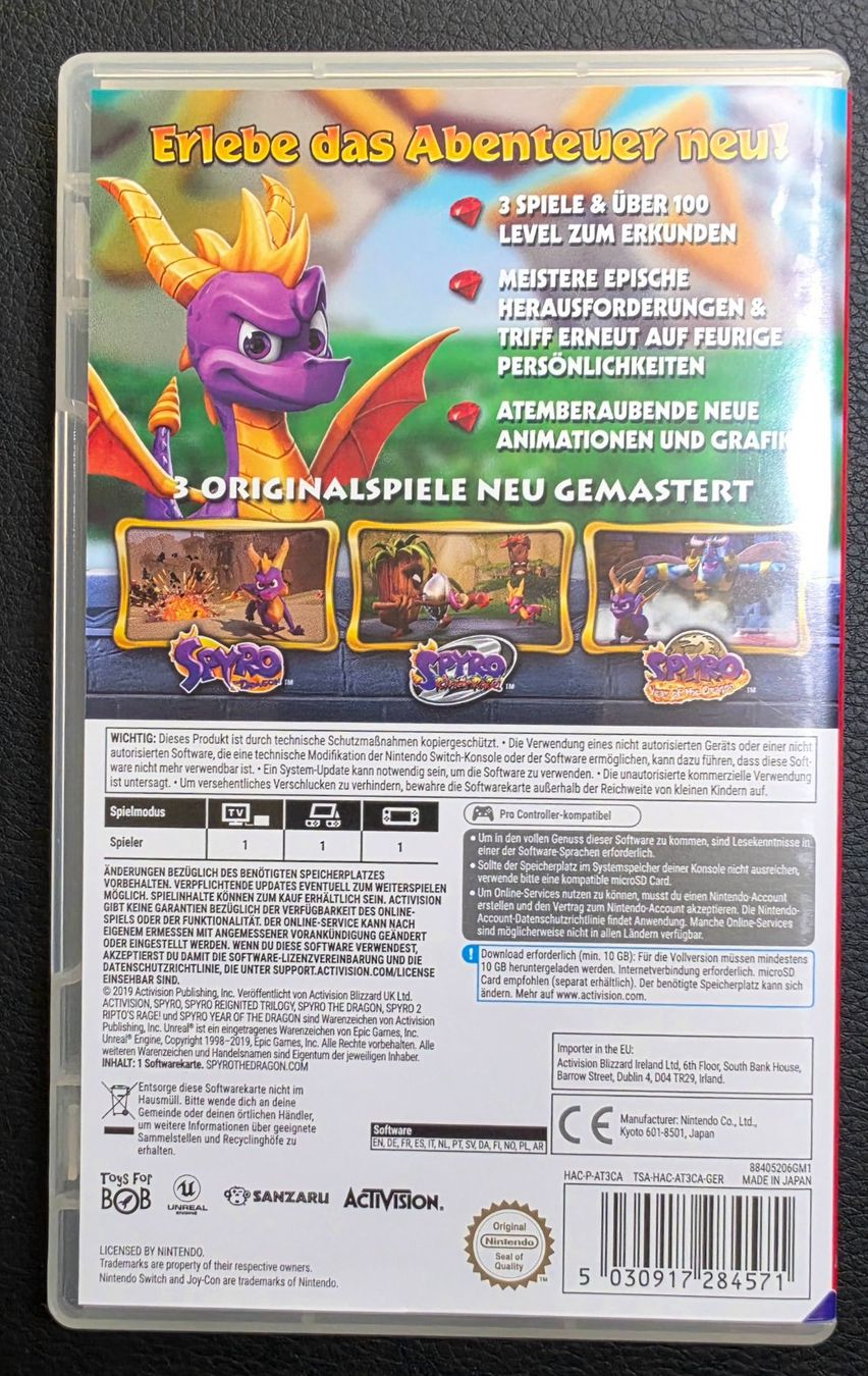 Giochi: Spyro: Reignited Trilogy - Nintendo Switch – Usato da Sion venduto da bitfenix 1