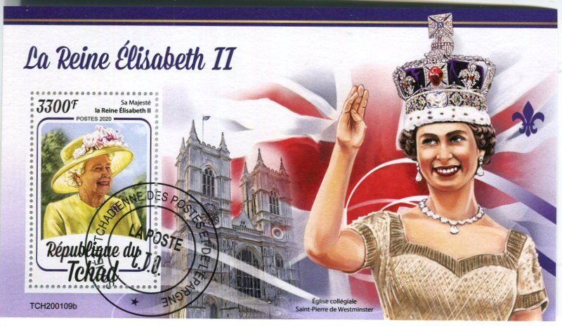 Tutti i francobolli: Block "Königin Elisabeth II". Tschad – Nuovo e nell'imballaggio originale da Basel venduto da Butsch5