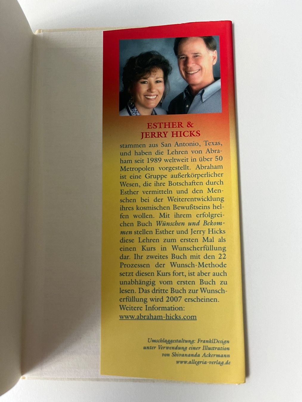 Libri: Wunsch - Erfüllung - Die 22 Methoden -  Esther & Jerry Hicks – Usato da Lohn-Ammannsegg venduto da panywa 4