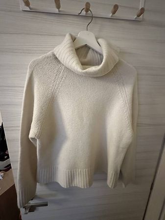 Ivy Oak Cream Roll Neck Jumper - Wool Blend, Size s-M