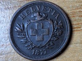 1 Rappen 1877 - SELTEN!