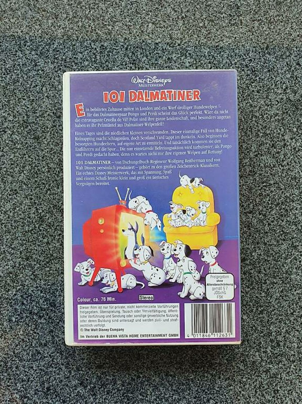 Toutes les VHS: 101 Dalmatiner Vhs Film – D'occasion à Herznach par kayley09 1