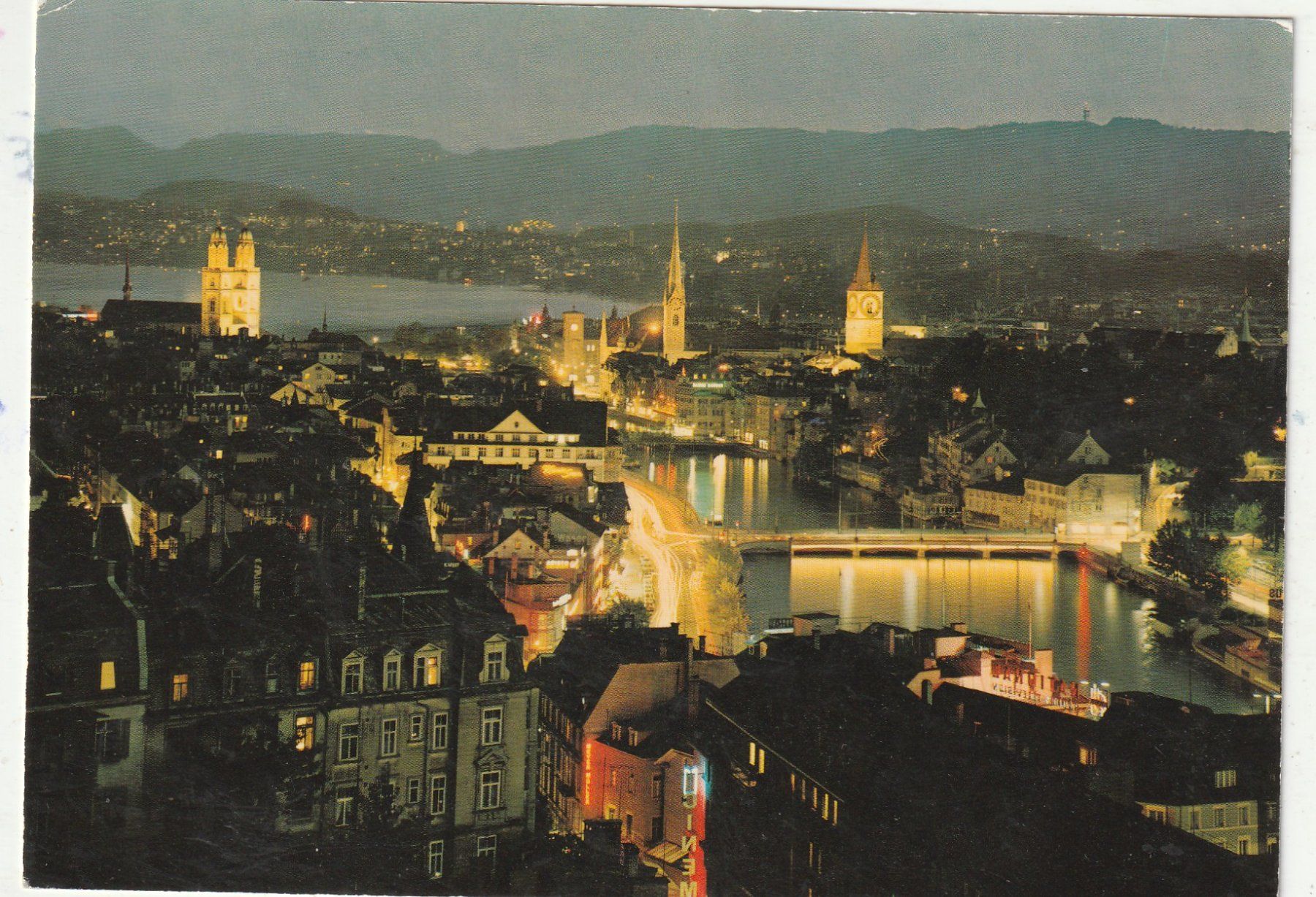 Cartes postales: Zürich bei Nacht – D'occasion à Lumbrein par made02