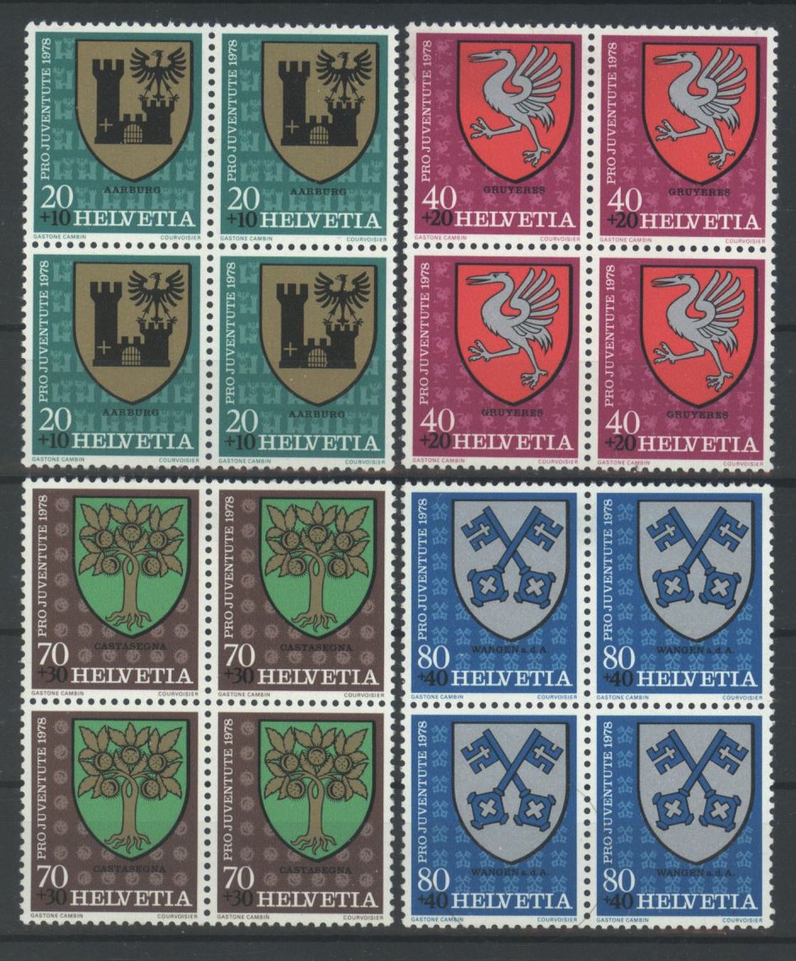 Tutti i francobolli: 1978, Pro Juventute, Viererblöcke ** – Usato da Willisau venduto da Vollstempel