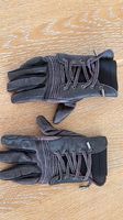 Harley-Davidson Lederhandschuhe lila/schwarz Gr.S-Top Zust.