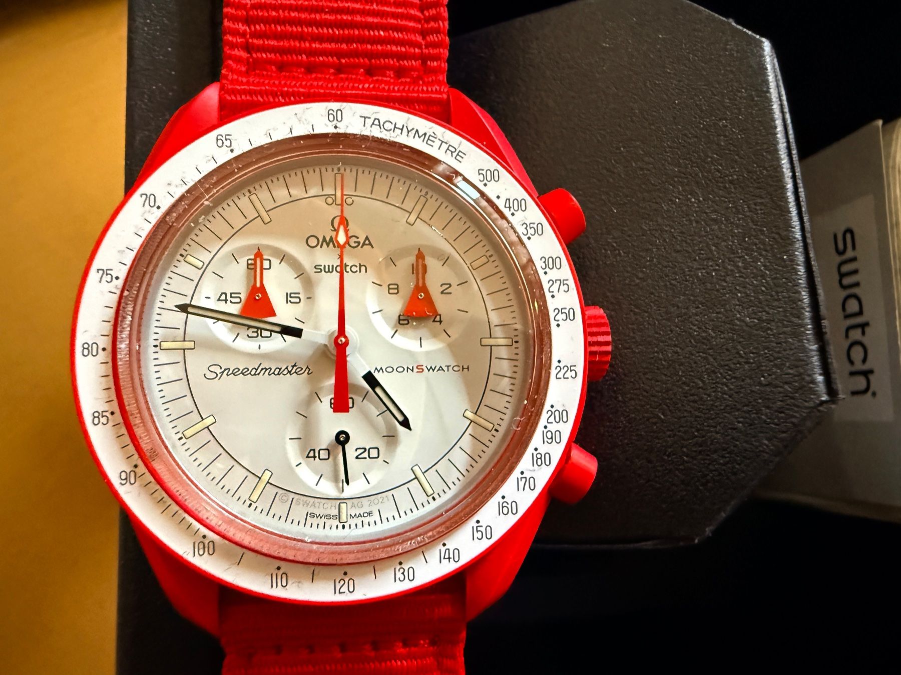 Swatch Uhren: SWATCH Moonswatch MARS – Neu (gemäss Beschreibung) aus Genève von mar_g5r2 2