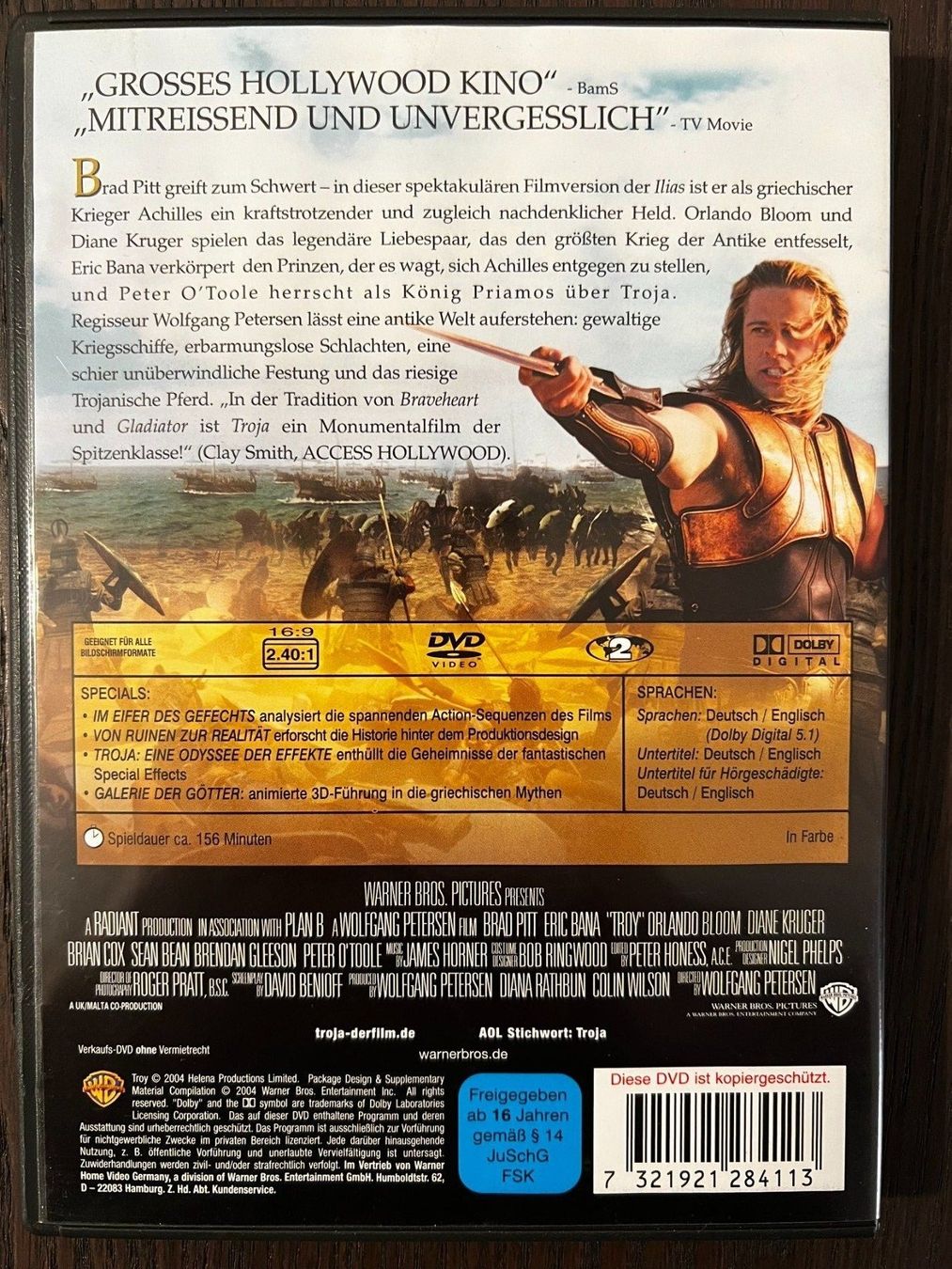 Alle DVDs: Troja – Gebraucht aus Zürich von FilmFreunde 1