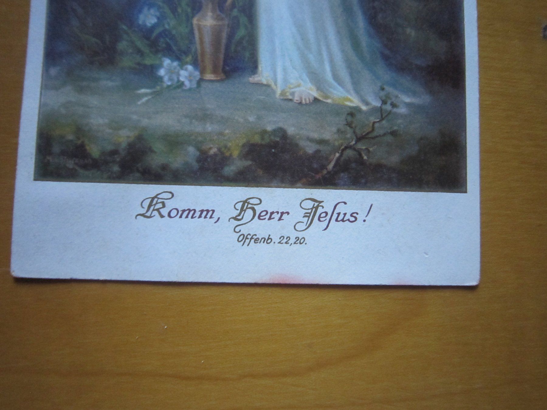Ansichtskarten: No2 Postkarte komm, Herr Jesus – Gebraucht aus Gordola von Polentaefung 1