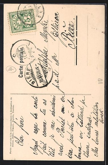 Cartoline postali: AK Morges, L'Église, 1905 – Usato da Berlin venduto da bartko-reher 1
