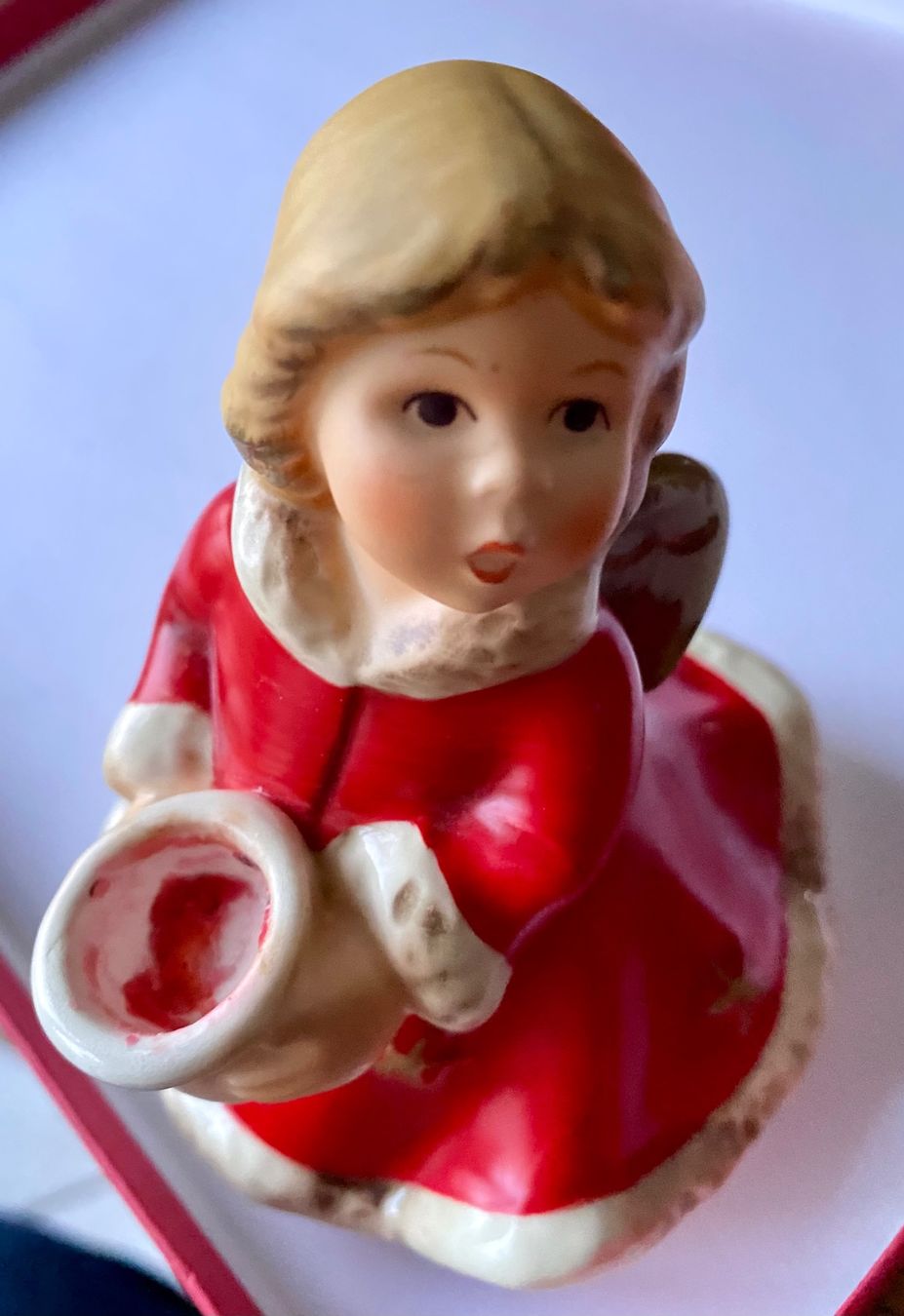 Statuette: Original Goebel Kerzenständer Engel rar – Usato da Gerlikon venduto da jabadabadu