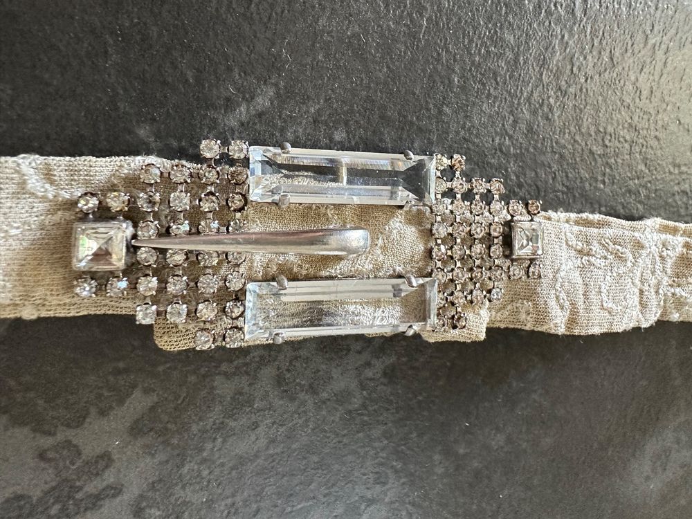 Rare Ceinture Art déco ancienne avec soie 70cm Kaufen auf Ricardo