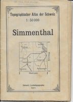 Topographischer Atlas SIMMENTHAL alt, ohne Jahr (Karte A)
