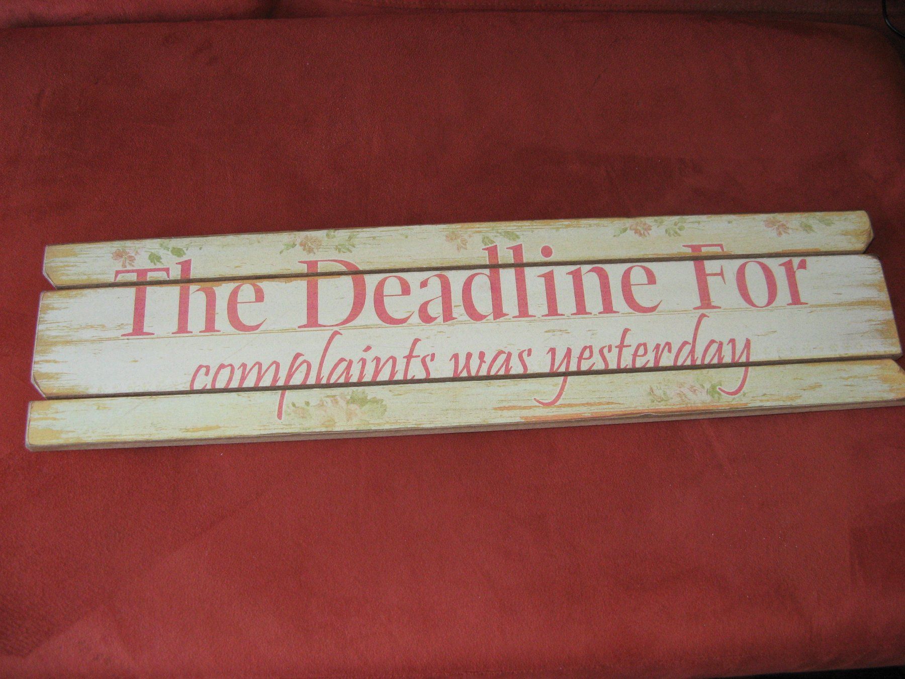 Insegne: Originelles Holz Schild mit Spruch – Nuovo (secondo la descrizione) da Zürich venduto da apil