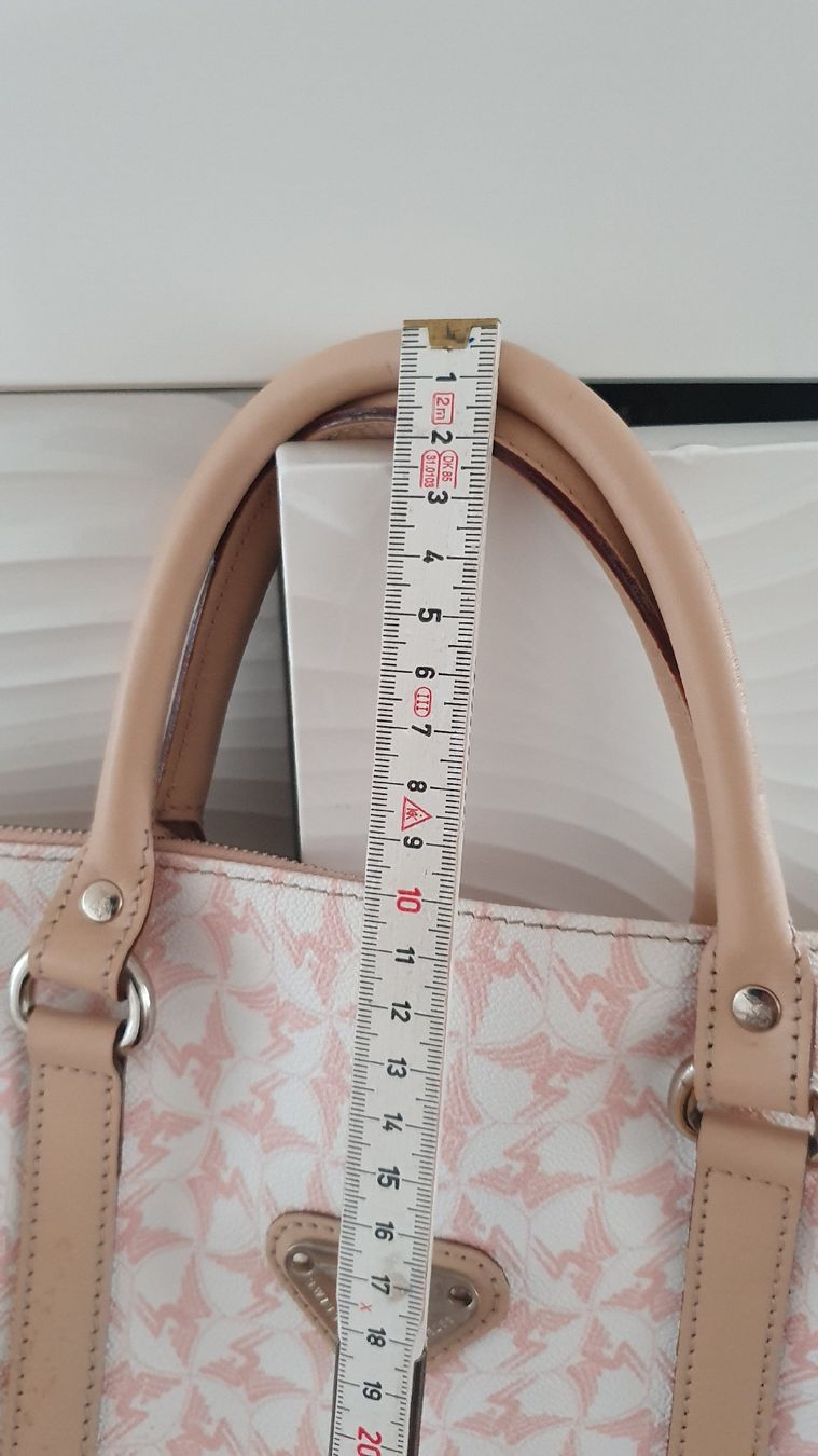 Maison Mollerus Borse da donna: Mollerus Handtasche rosa/weiss Top! – Usato da Laufenburg venduto da megane1959 2