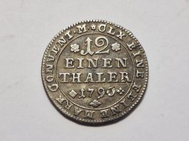 Deutschland- 12 Einen Thalen 1790 silber.
