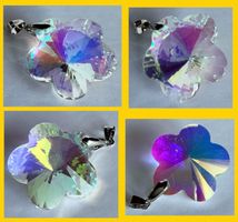 Ausverkauf Modeschmuck Anhänger Swarovski Style Blume