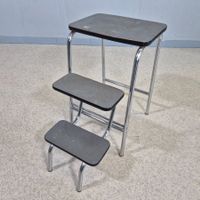 Step-Stool Tritthocker 3-Tritt Hocker grau