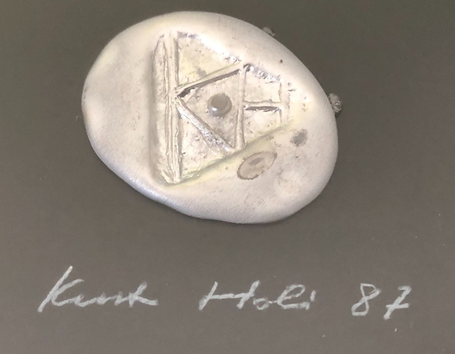 Foto & Immagini: Bild "Metall 2" Bleiguss sign. und dat. Kurt Holi 87 – Usato da Oftringen venduto da the_white_house 9