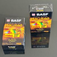 VHS BASF PHG VideoCompactCassette oginalverpackt - 2 Stück