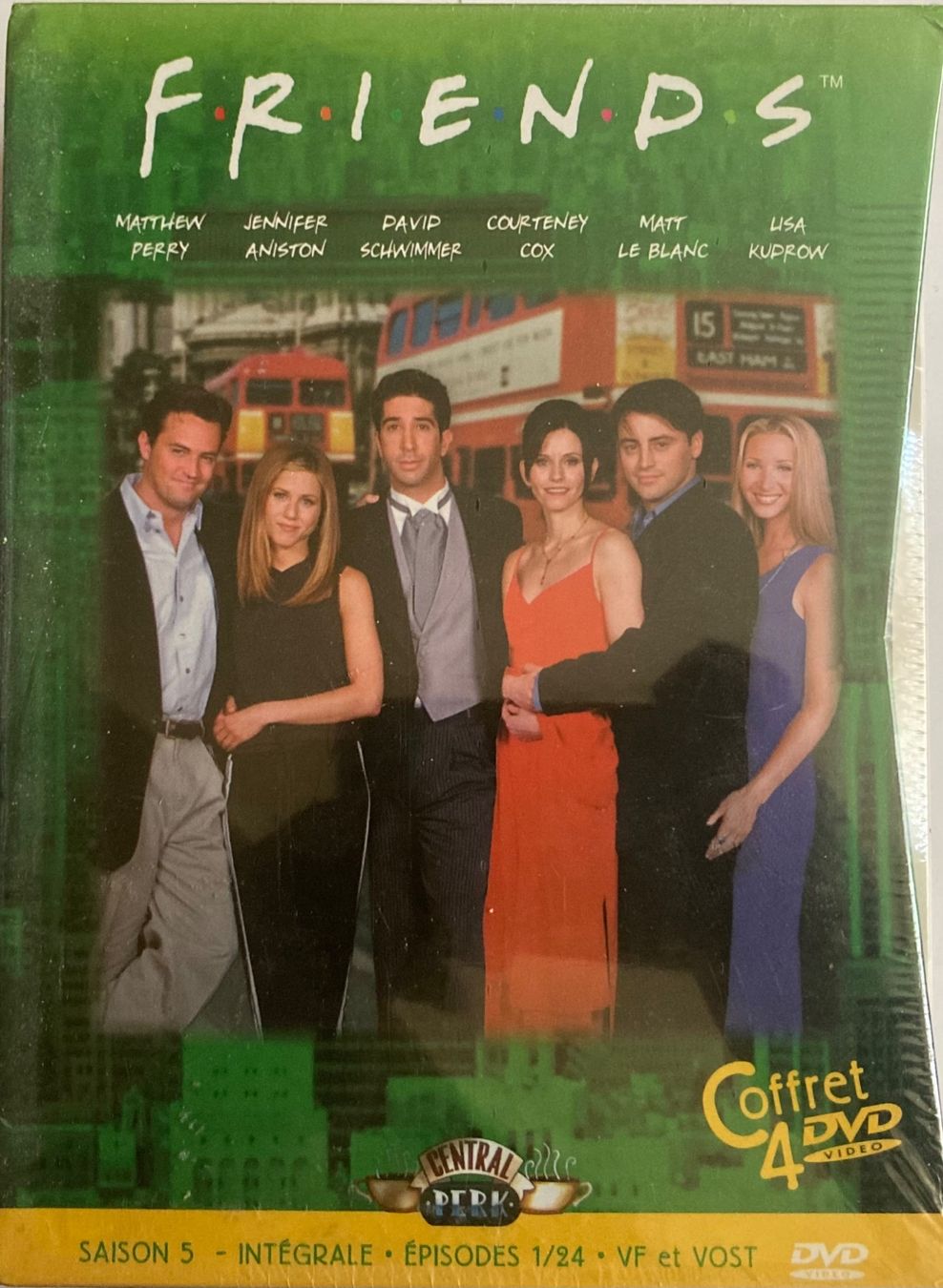 Tutti i DVDs: FRIENDS (SAISON 5 - 1 à 24 EPISODES) – Nuovo e nell'imballaggio originale da Poliez-Pittet venduto da Newtown-Records