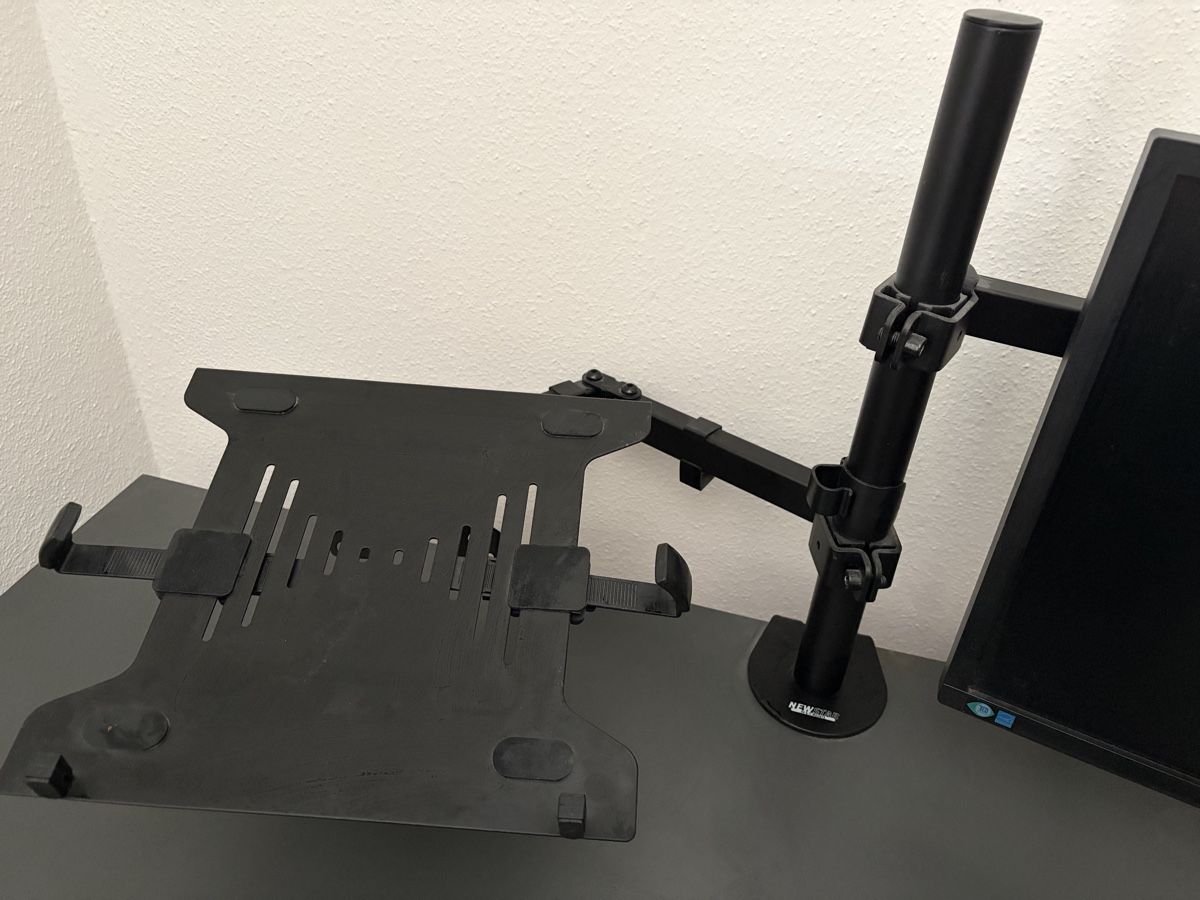 Staffa per monitor: Monitor- + Laptop-Halterung (schwarz) – Usato da Zürich venduto da lorisnoedboris 2